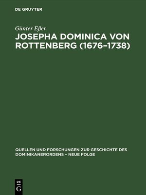 cover image of Josepha Dominica von Rottenberg (1676–1738)